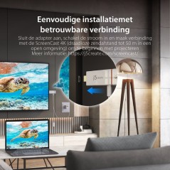 j5create ScreenCast JVAW76 4K Wireless Video/Audio Extender - Stream Seamlessly, Experience Ultra HD Quality!